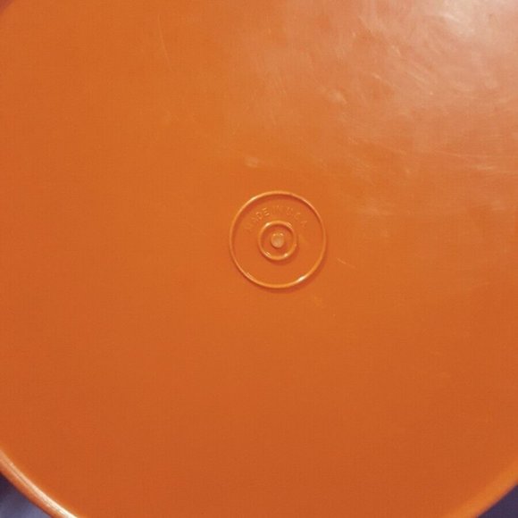 Vintage Tupperware Servalier Canister Set Of 3 w/ Lids Tangerine 1298 1222 1204 - Picture 8 of 9